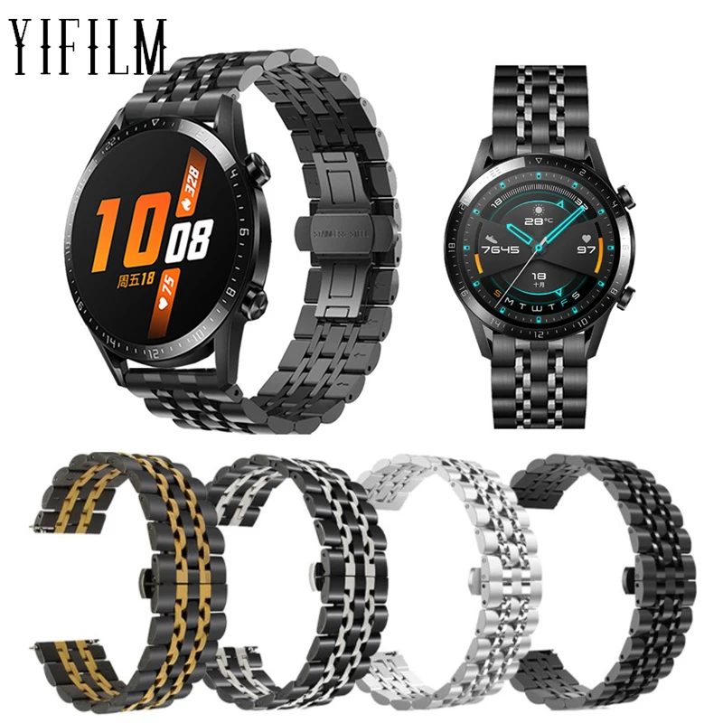 

Ремешок из нержавеющей стали для Samsung Galaxy Watch 3 4 Gear S2 Classic Sport 41/46/42 мм Active 2 40 мм/44 мм