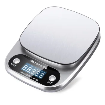 5kg/0.1g 10g/1g Digital Jewelry kitchen Scales Scales Steel Portable LCD Lectronic Postal Food Balance Measuring Weight Libra 3