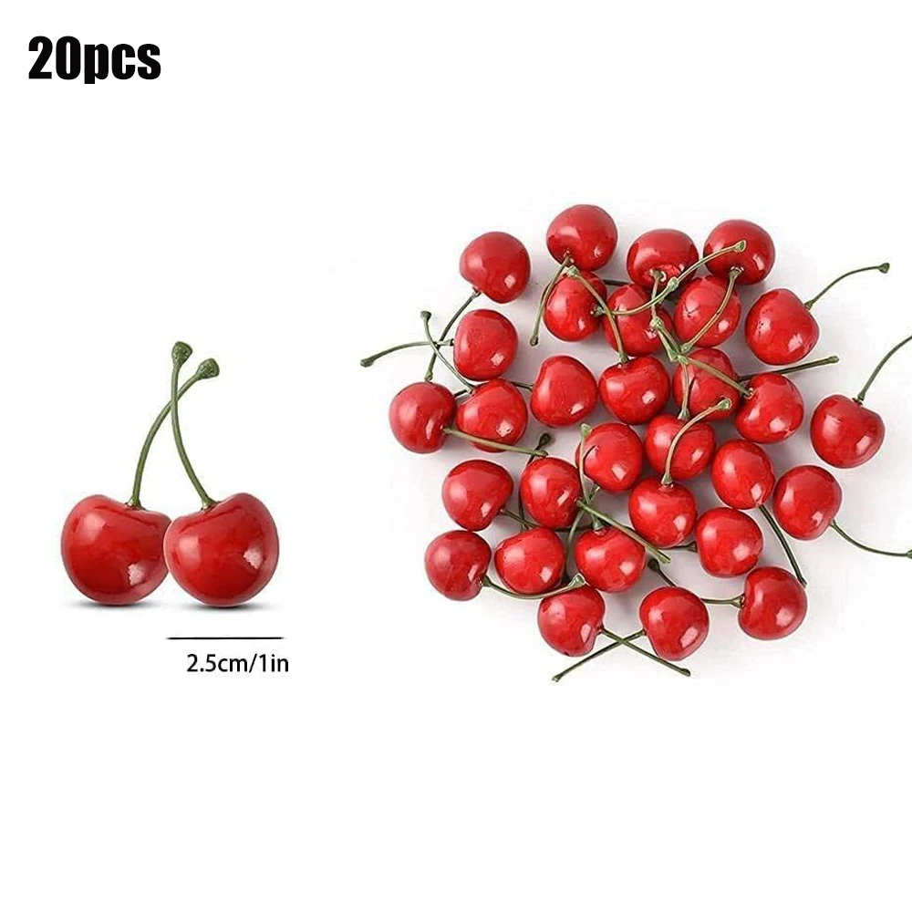 

Искусственные вишни из пенопласта, 20 шт.