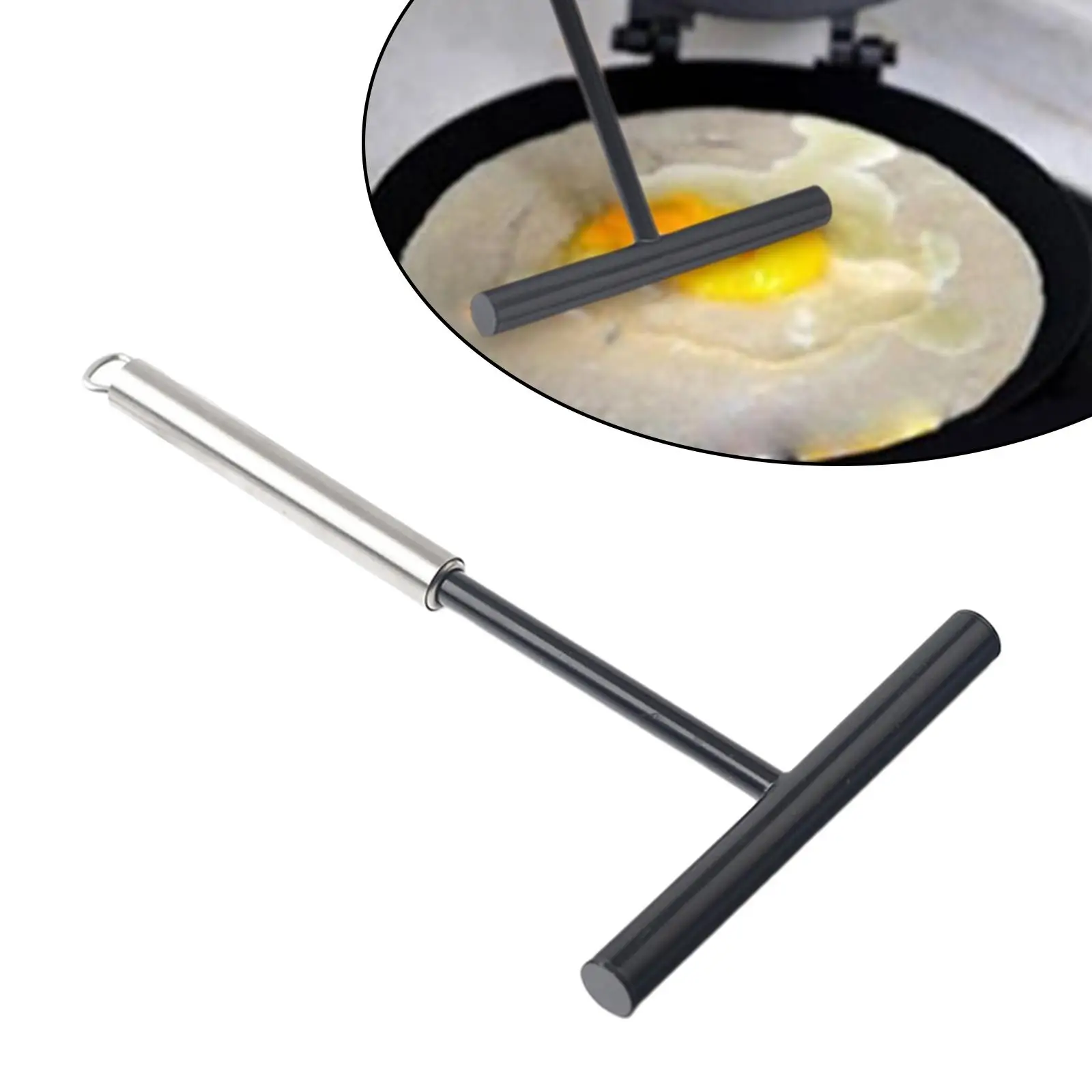 Stainless Steel Batter Spreader Scraper Cooking Tools Egg Pie Scraper for Household