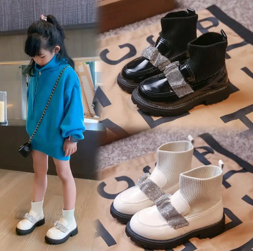 

Girls Boys Boots Autumn Winter Infant Toddler Boots Baby Martin Boots Soft bottom Non-slip Child Kids Outdoor Cotton shoes
