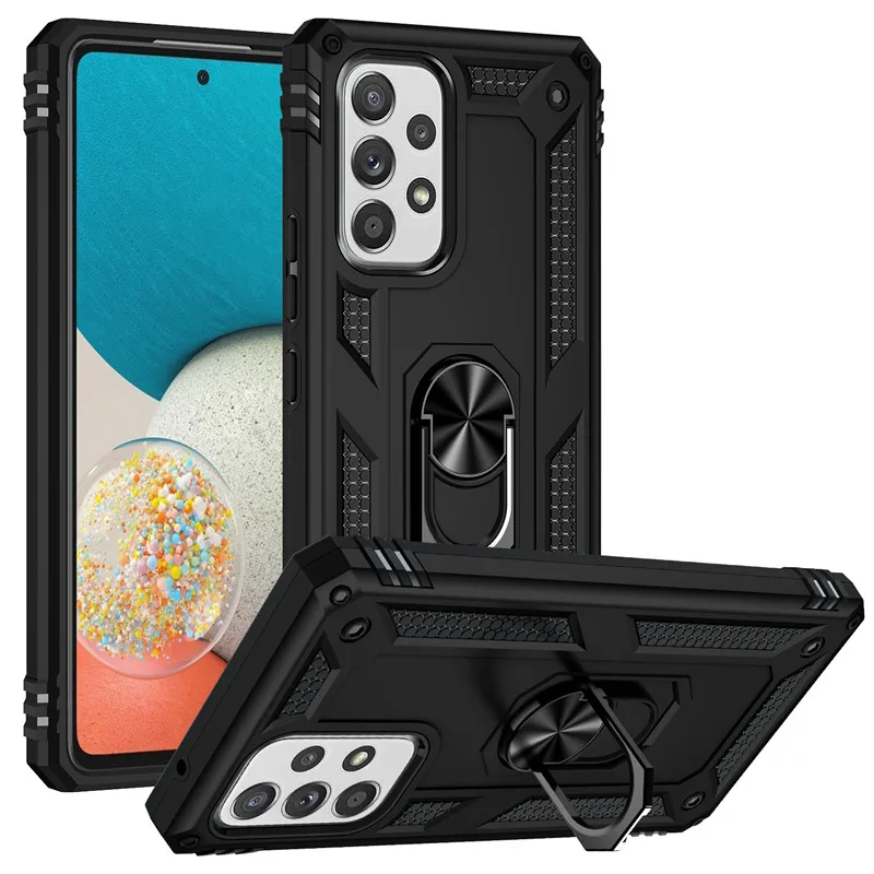 

For Samsung Galaxy A13 Lite A33 A53 A73 Case Magnetic Car Holder Ring Shockproof Armor Phone Case For Galaxy A03 Core A03S Cover