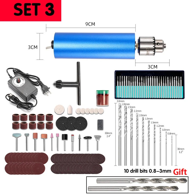 Бесщеточная Мини-дрель Электрический Вращающийся Инструмент С Переменной