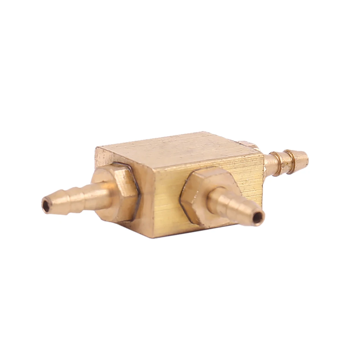 Медный масляный тройник Встроенный трехходовой соединитель масляной трубы Без