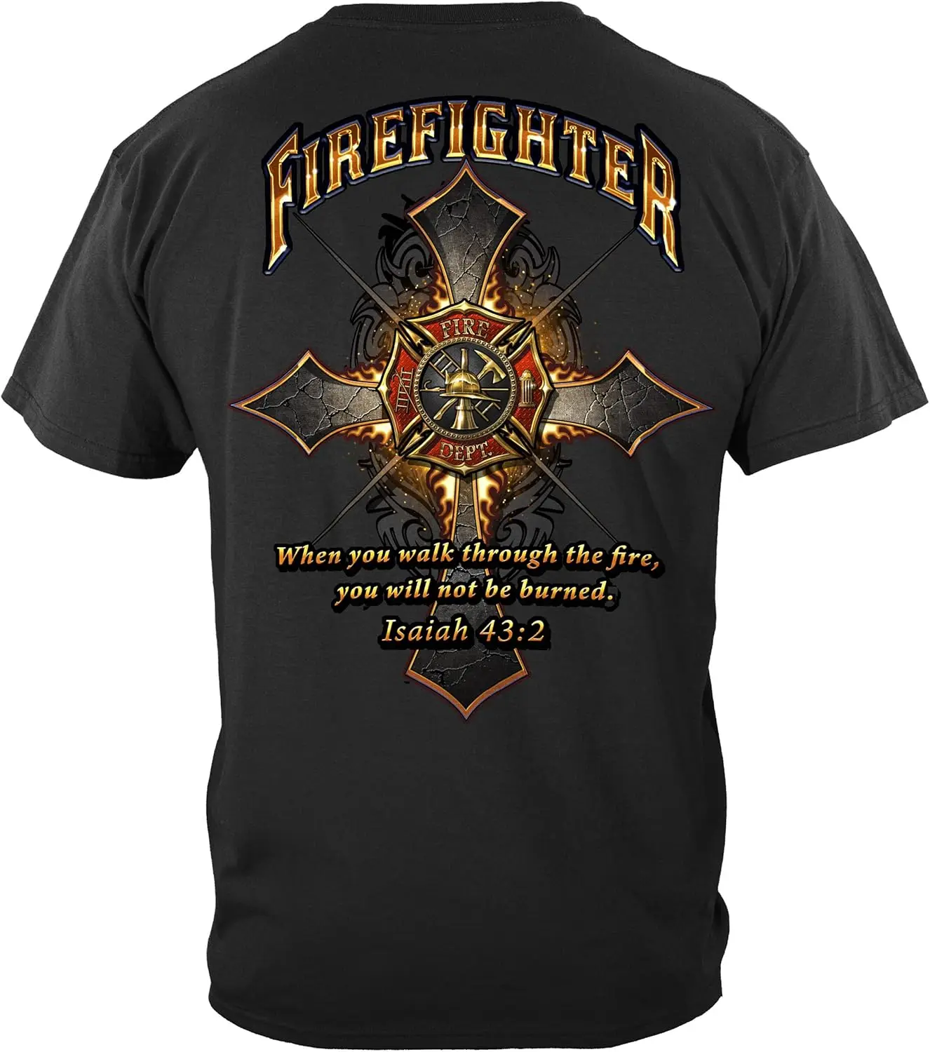 Рубашка огнестрельного истребителя Erazor Bits | Пройдите через огонь Исая 43:2