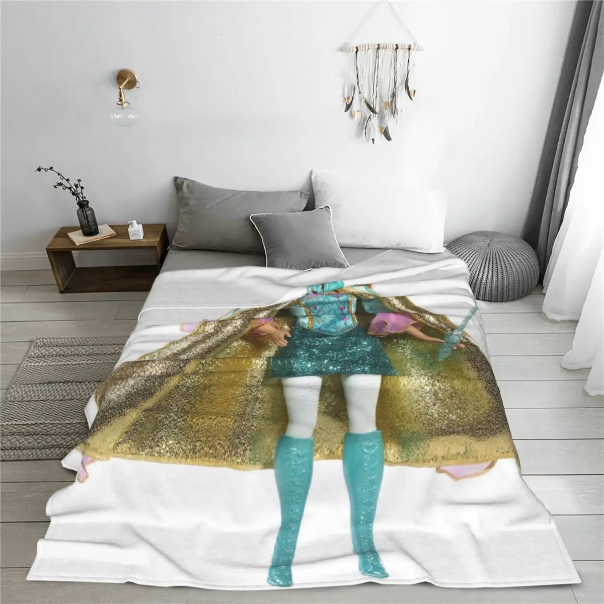 Фланелевые одеяла для Барби мягкое теплое покрывало кушетки кровати