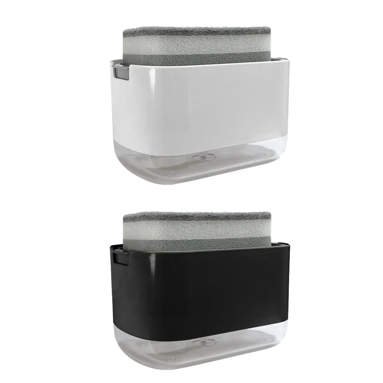 

Dish Soap Dispenser with Sponge Holder 2 in 1 Countertop Soap Pump Dispenser