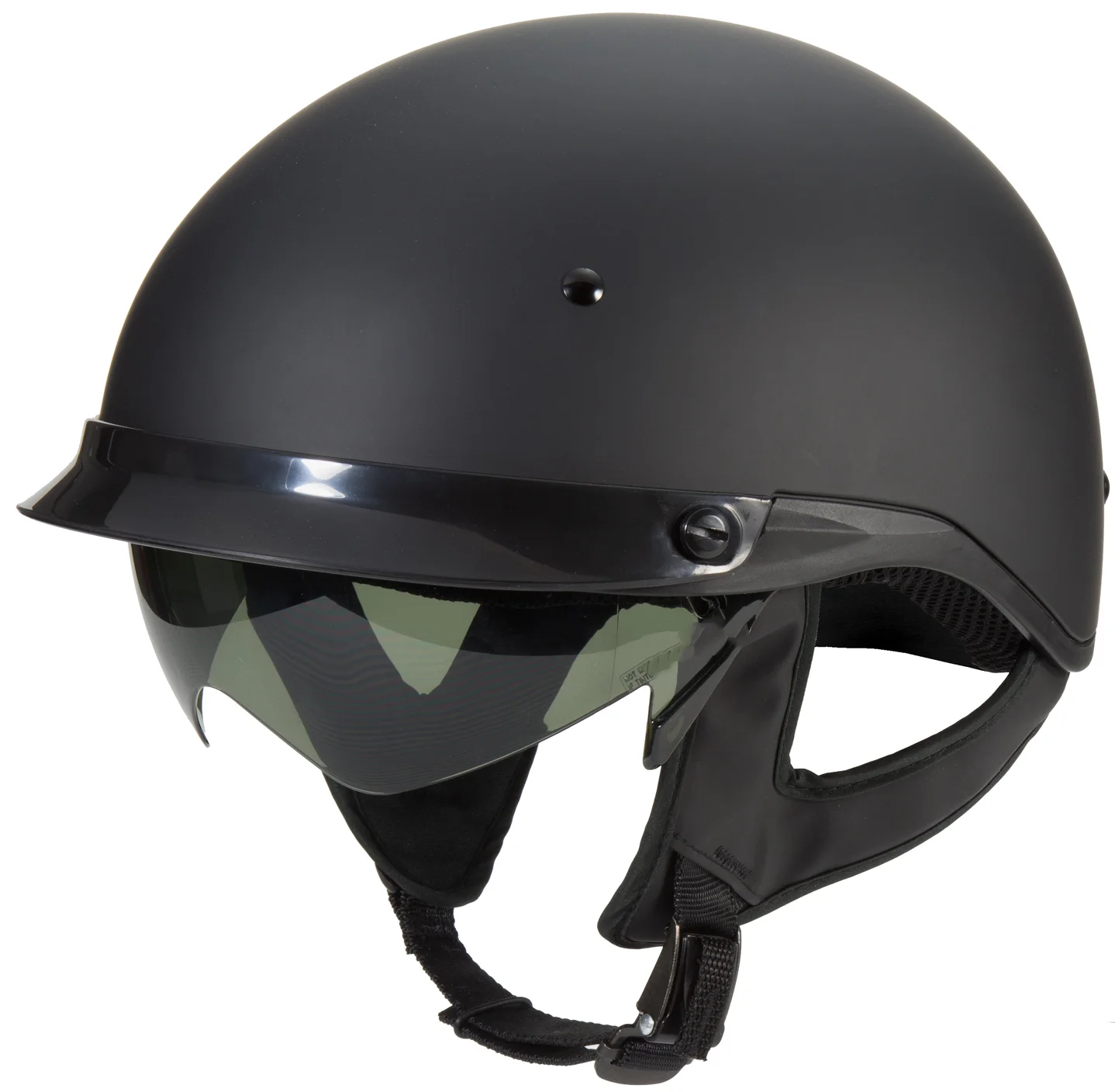 

Motorcycle Half Helmet Matte Black XXL