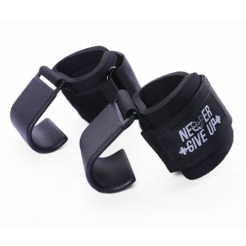 

Iron Deadlifts Weight Lifting Pull Up Hook Fitness Gym Gloves Mitts Durable Non-Slip With Wrist Protect