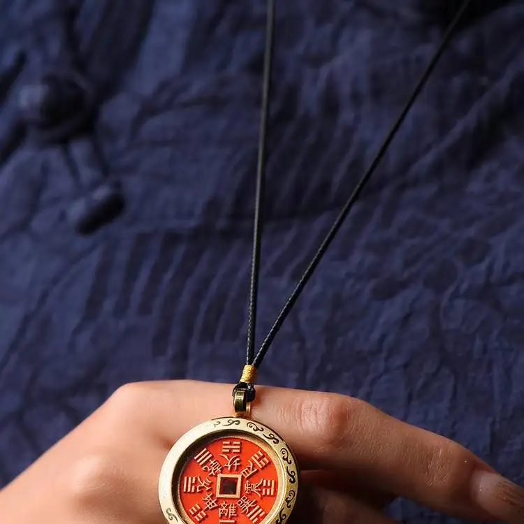 (Доставка из горы Лонгху) Медный кулон Бронзовый новый с горным призраком