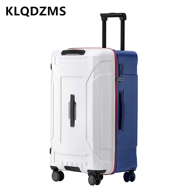 

KLQDZMS 24"28" Inch The New Women's Suitcase Large Capacity Trolley Bags Thickened with Wheels Rolling Password Box Hand Luggage