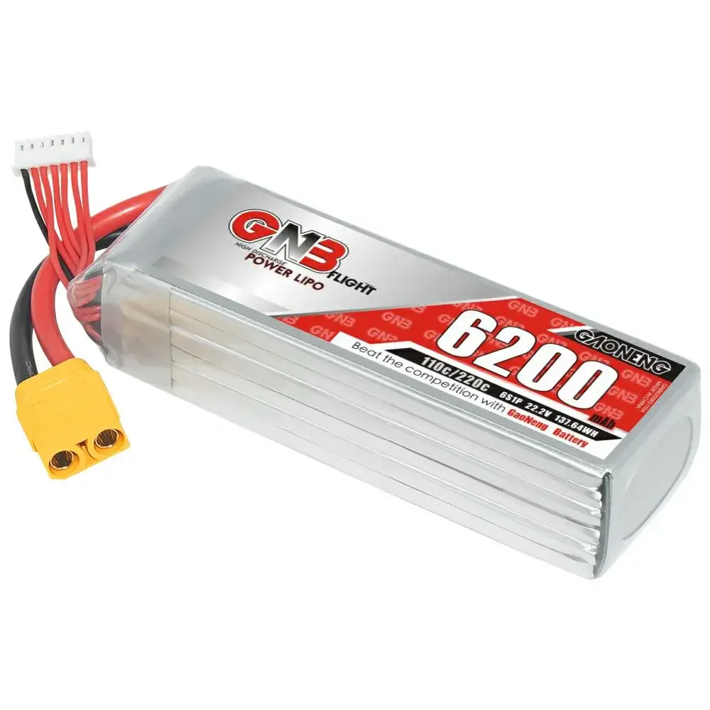 Gaoneng GNB 6S 22.2V 6200mAh 110C Lipo XT90