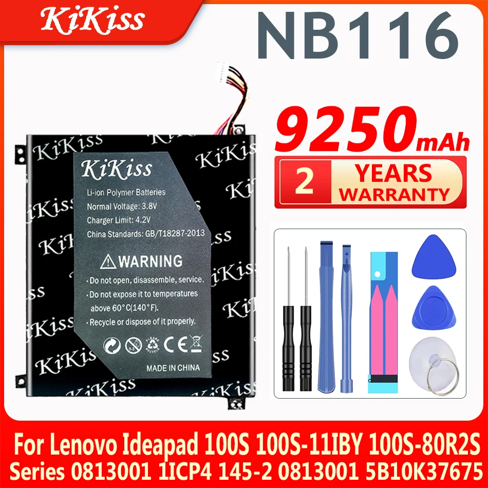 

9250mAh Battery NB116 for Lenovo Ideapad 100S 100S-11IBY 100S-80R2S Series 0813001 1ICP4 145-2 0813001 5B10K37675 Laptop Battery
