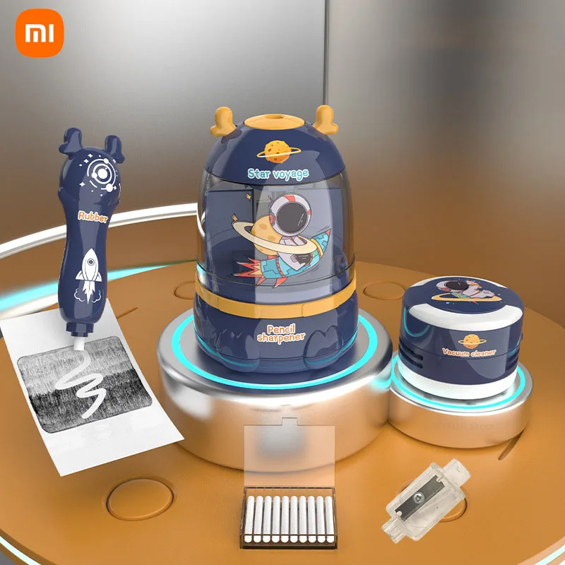 

Электрическая точилка для карандашей Xiaomi, для рисования, ластиков, пылесос