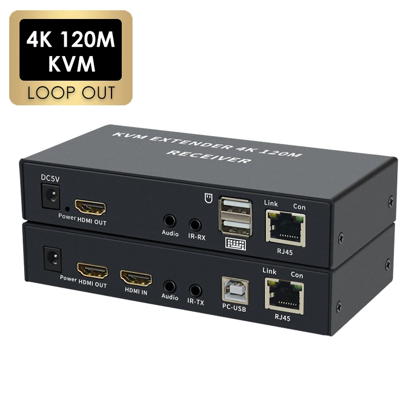 HDMI KVM удлинитель 4K 120м | AliExpress
