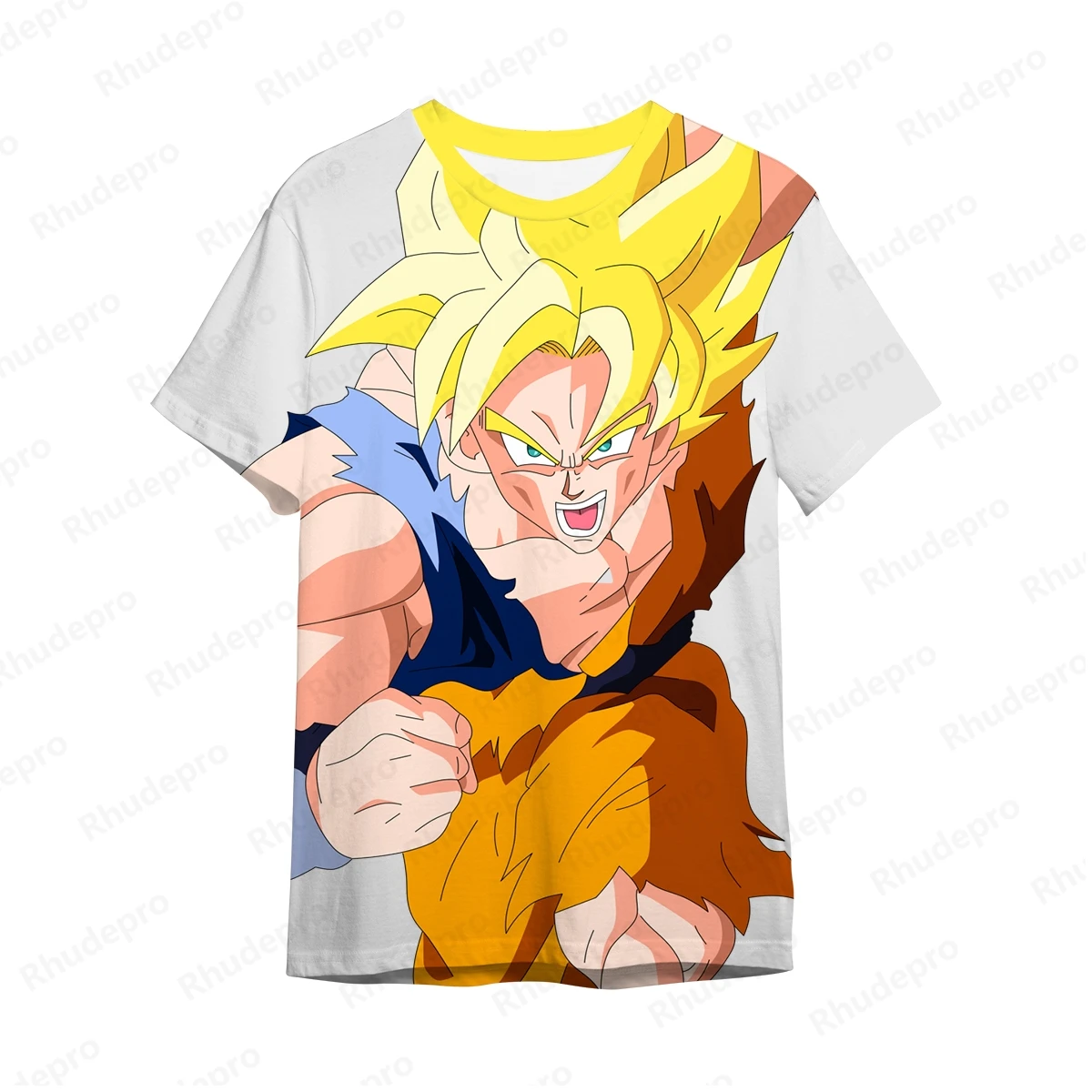 Мужская футболка с рисунком из аниме Драконий жемчуг растительным принтом