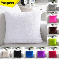 plush fluffy pillow cover decorative cushion cover for sofa home decor pillowcase throw cushion covers fur 43x43cm