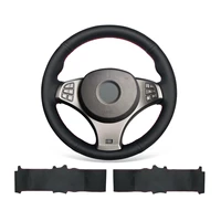 diy custom hand stitched non slip durable leather steering wheel cover for bmw x3 e83 m sport
