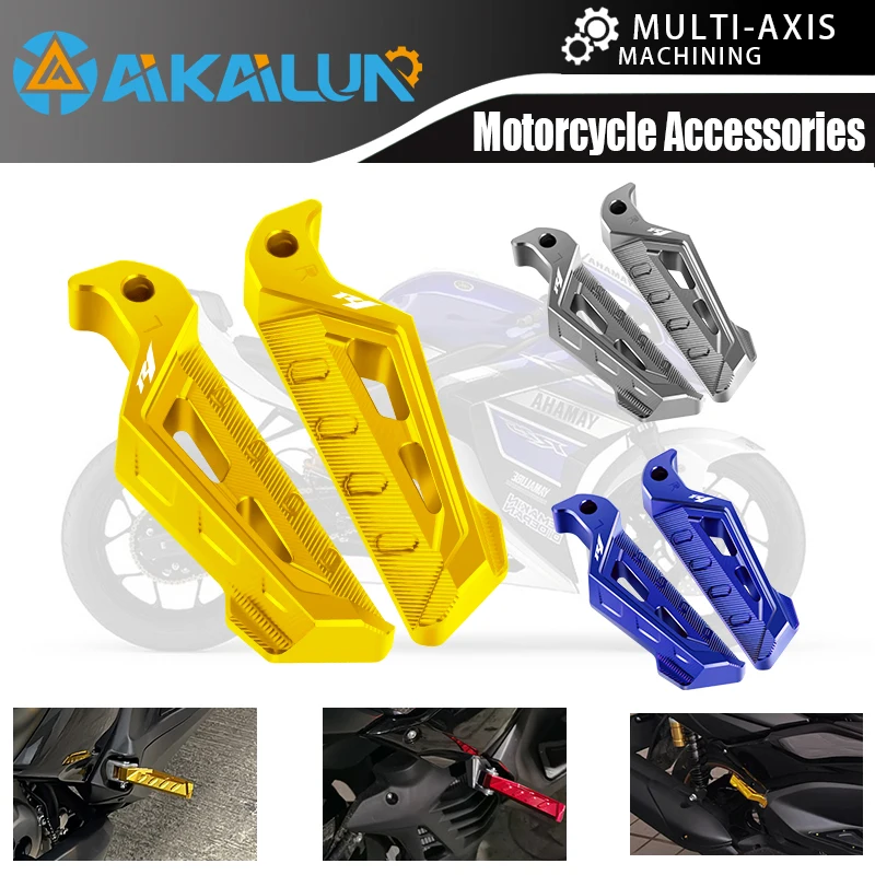 

Мотоциклетные аксессуары, ЧПУ задние Пассажирские подножки для ног, колышки, задние педали черного цвета для YAMAHA R25 R1 R3 R 25 R 1 R 3 R 1/3/25