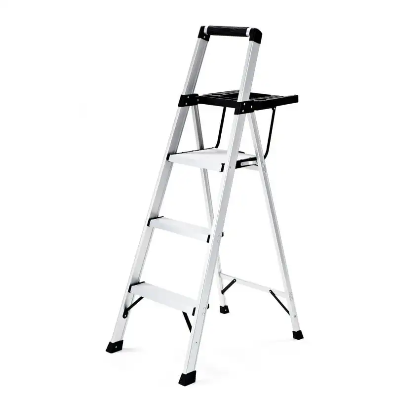 

Rma-3xst 3-step Light Aluminum Step Stool W/ Large Project Tray