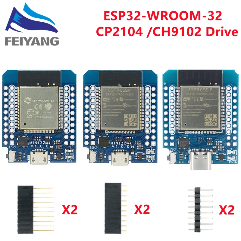 Для Wemos Mini D1 ESP8266 ESP32 ESP-32S WIFI Bluetooth CP2104 макетная плата модуль для Arduino с контактами