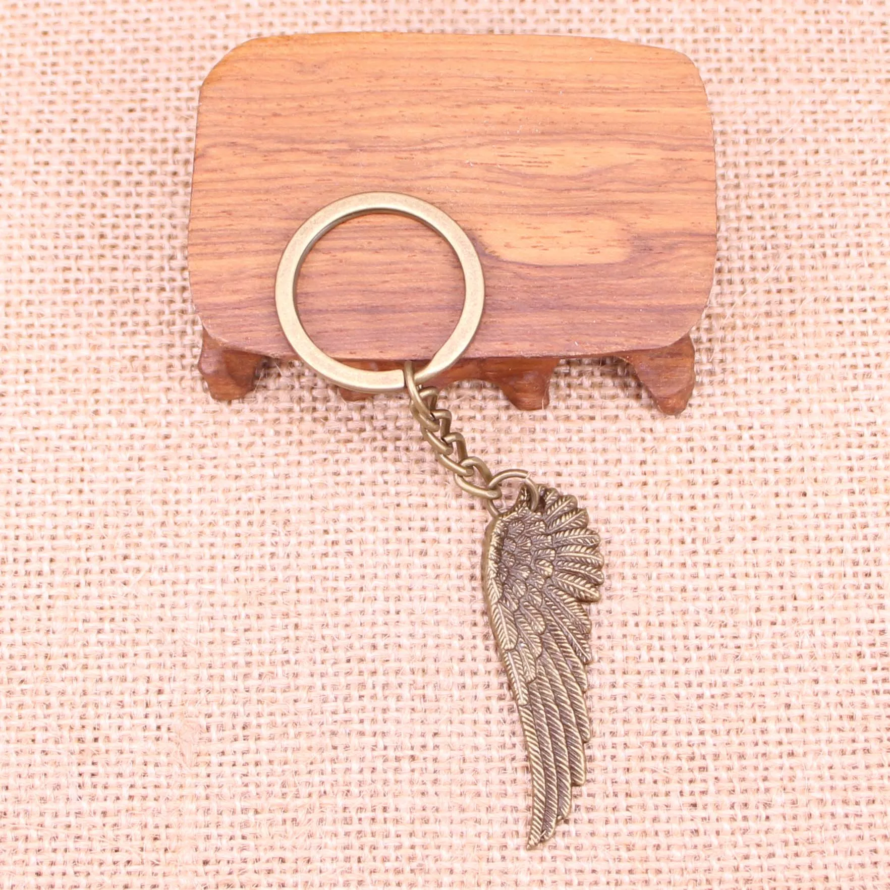 Брелок для ключей мужской, 50 на 1, 7 мм, подвески с крыльями ангела