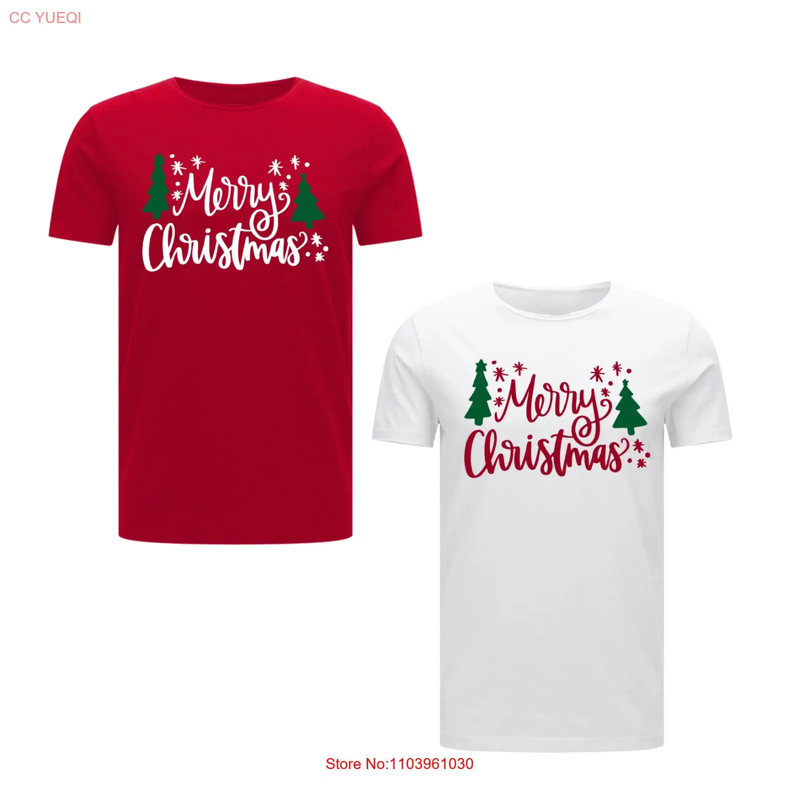 Рождественский топ Мужская футболка Рождественская елка рождественский подарок