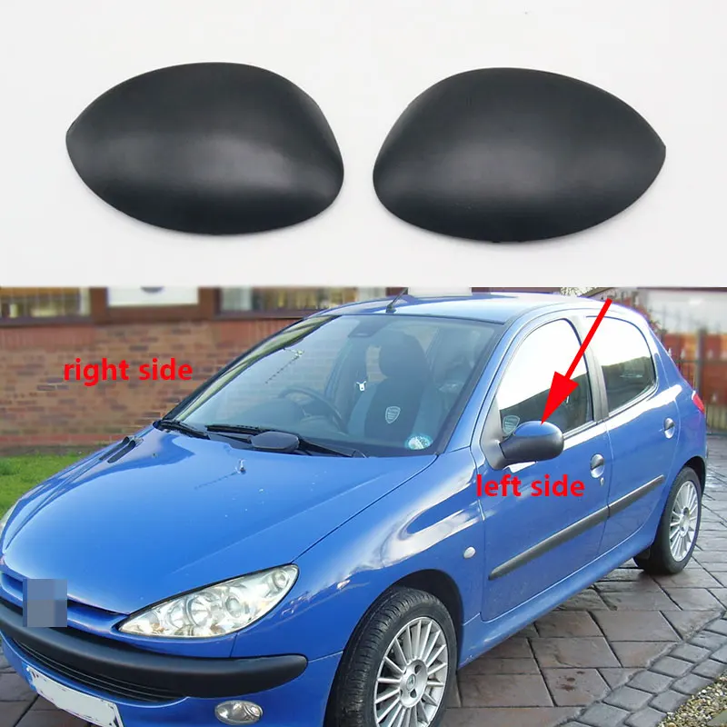 

For Peugeot 206 207 Exterior Rearview Mirror Cover Cap For Citroen C2 Picasso Auto Wing Door Side Mirrro Shell Housing