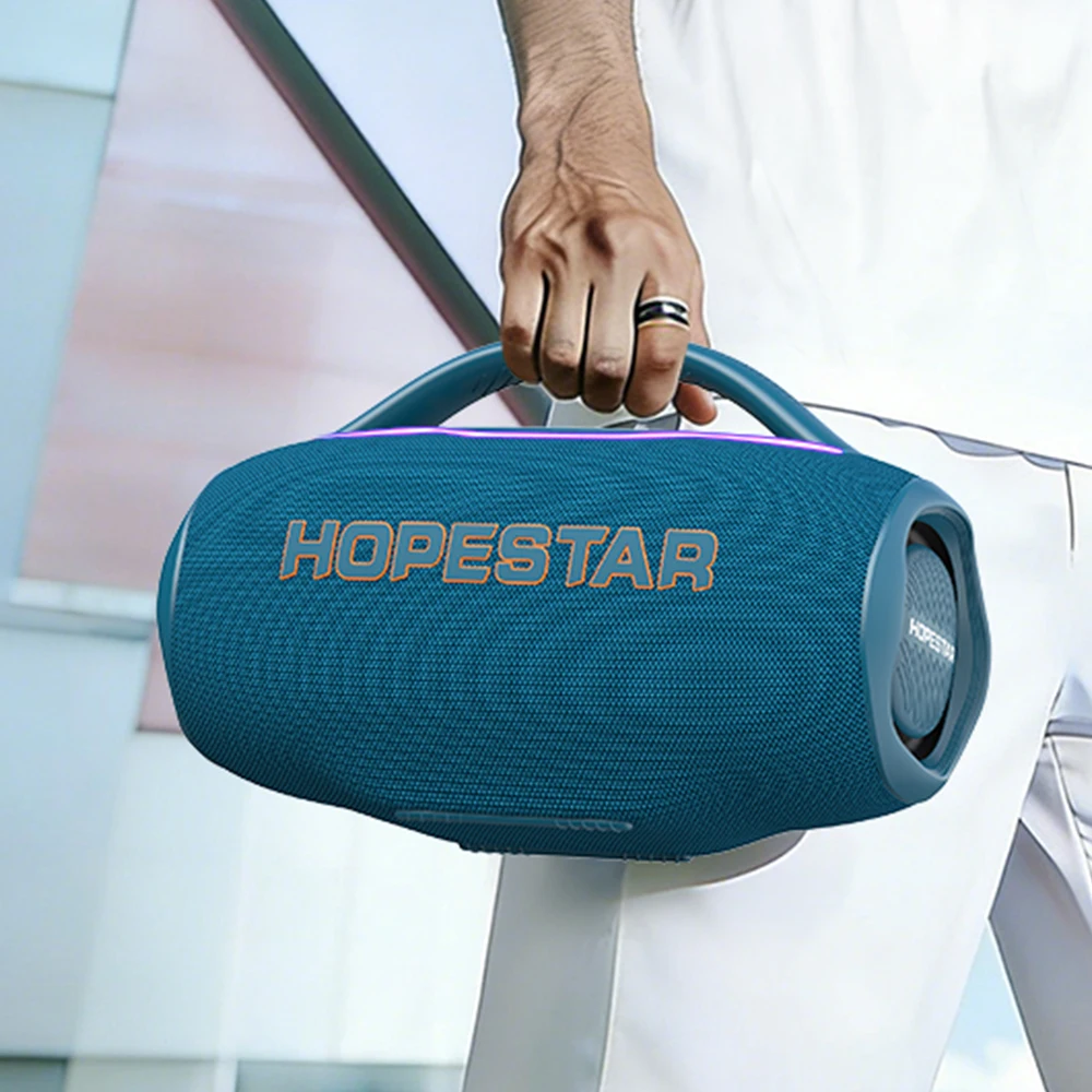 Фото Портативная беспроводная Bluetooth-колонка HOPESTAR H89mini для улицы, высокая мощность, 60 Вт, аккумулятор 6000 мАч, водонепроницаемая. №2