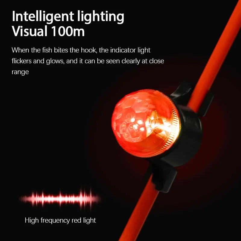 

Night Fishing Accessories Luminous Electronic Fishing Alarm High Sensitivity Intelligent Sensor Sea Pole Warning Light