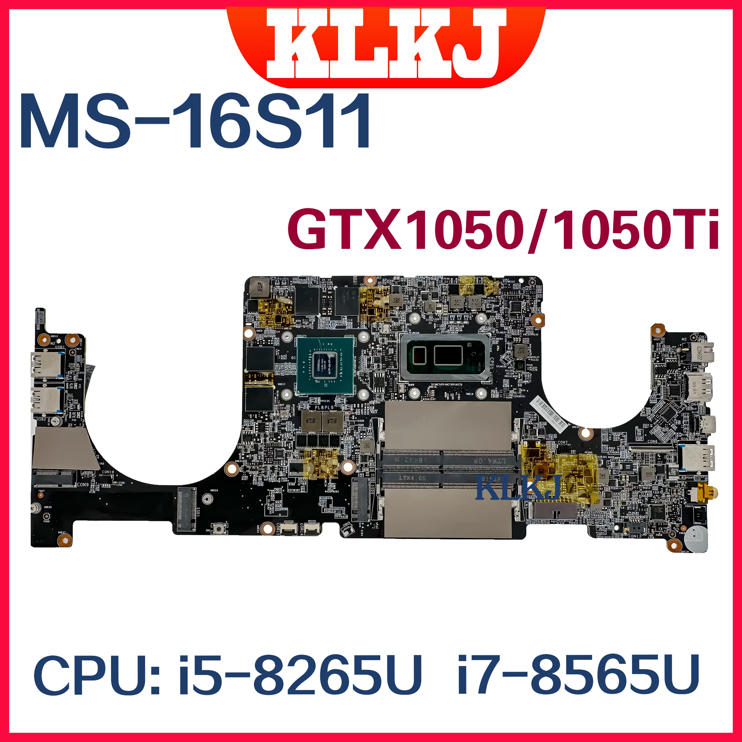 Материнская плата Dinzi для ноутбука MSI GE65 9SF MS-16S11, материнская плата для ноутбука с/MS-16S1 GTX1050 GTX1050Ti/UMA GPU 100%, тест ОК