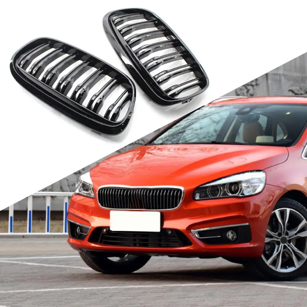 

2Pcs Kidney Grill Fashion Standard Modification Center Grille Kidney Grill