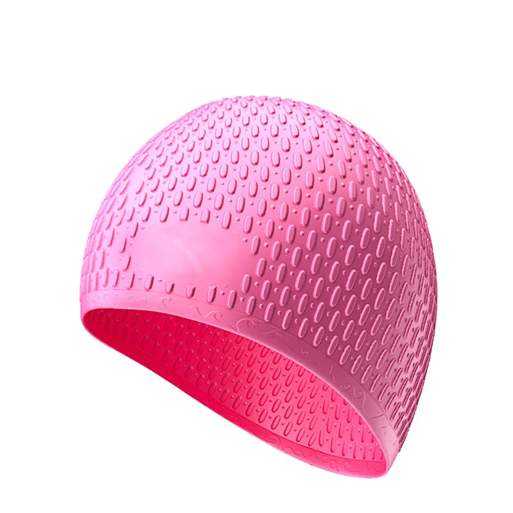 

10pcs Silicone Swimming Cap Adults Men Women Swimming Hat Plus Size High Elastic Ear Protection Long Hair Sports Ultrathin Caps