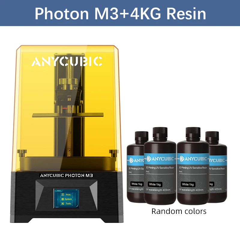 

. Ультрафиолетовый 3D-принтер Photon M3 с ЖК-дисплеем, 7,6 дюйма, 4K +, большой объем сборки 3 л, 180*163,9*102,4 мм
