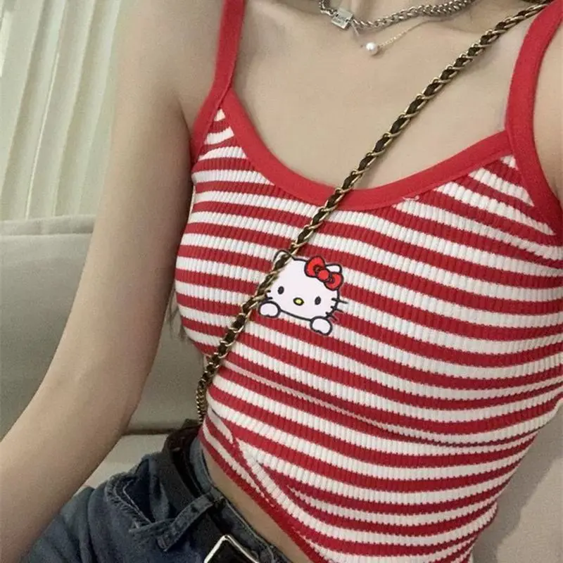 Hello Kitty Kawaii Sanrio Летняя Повседневная Мягкая Милая девушка милая крутая ветровка Y2k