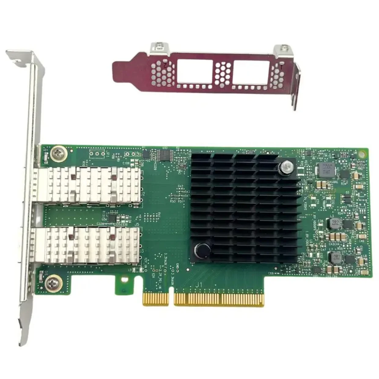 Фото Оптический трансивер Mellanox MCX4121A-ACAT 10Gbe с двумя портами SFP28 Connectx-4 LX Ethernet, PCIe 3.0 X8 для серверов, в наличии №1