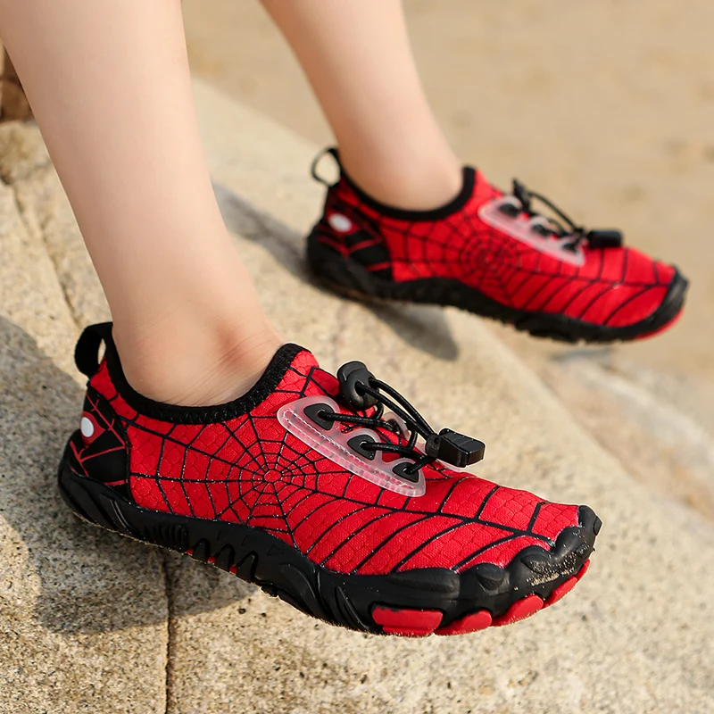 Summer Kid's Breathable Aqua Shoes Boys and Girls Swimming Shoes Quick Dry Wading Shoes Outdoor Children Upstream Water Shoes