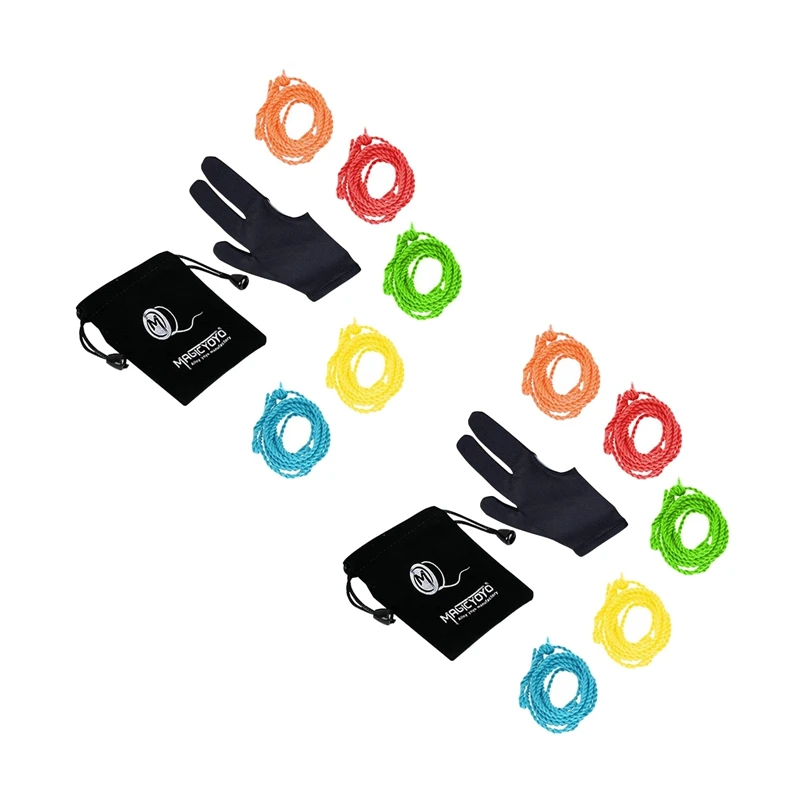 

MAGICYOYO Professional 10 Pcs Yoyo Strings (Color Random), Yoyo Glove, Yoyo Bag