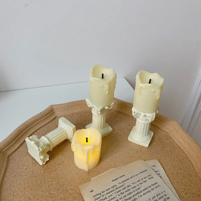 Photo Props Wedding Home Decoration European-style Decorative Candlestick Adornment Resin