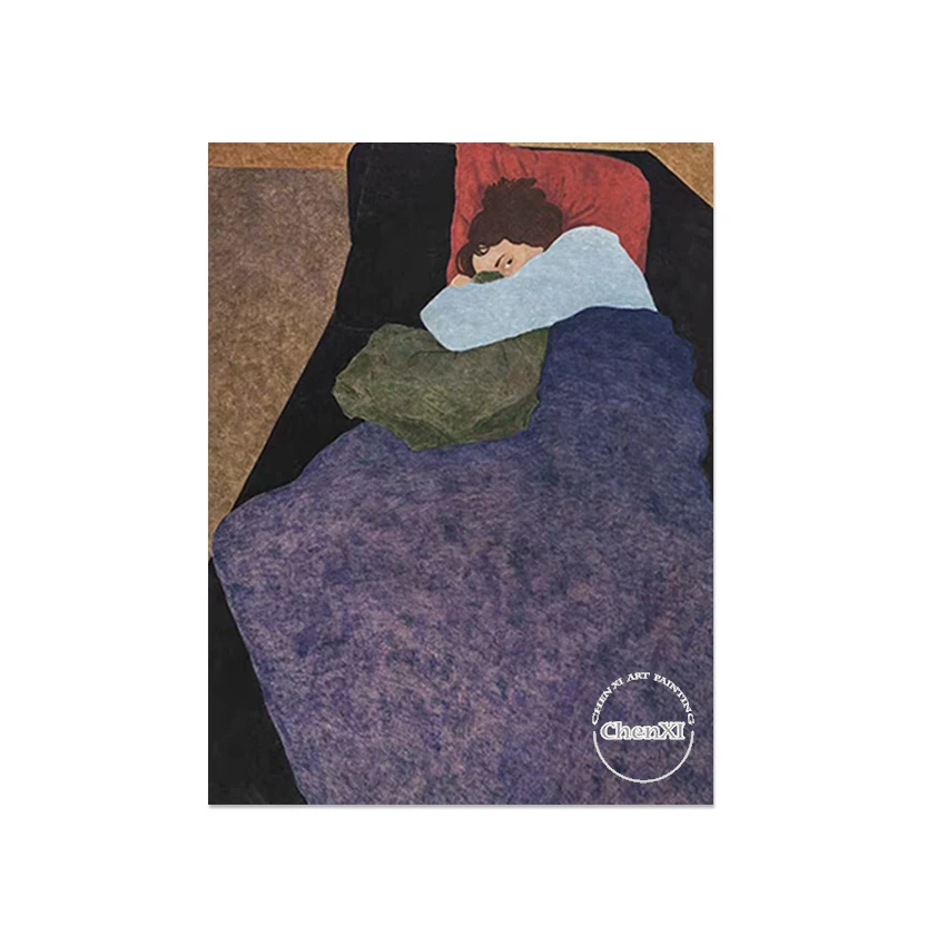 Женская абстрактная картина маслом