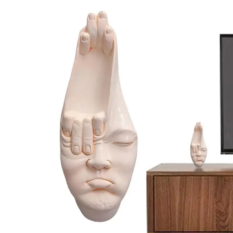 

Abstract Characters Crafts Ornaments Art Figurine Crafts Face Art Statue Abstract Characters For Table Bookcase Fireplace Desk