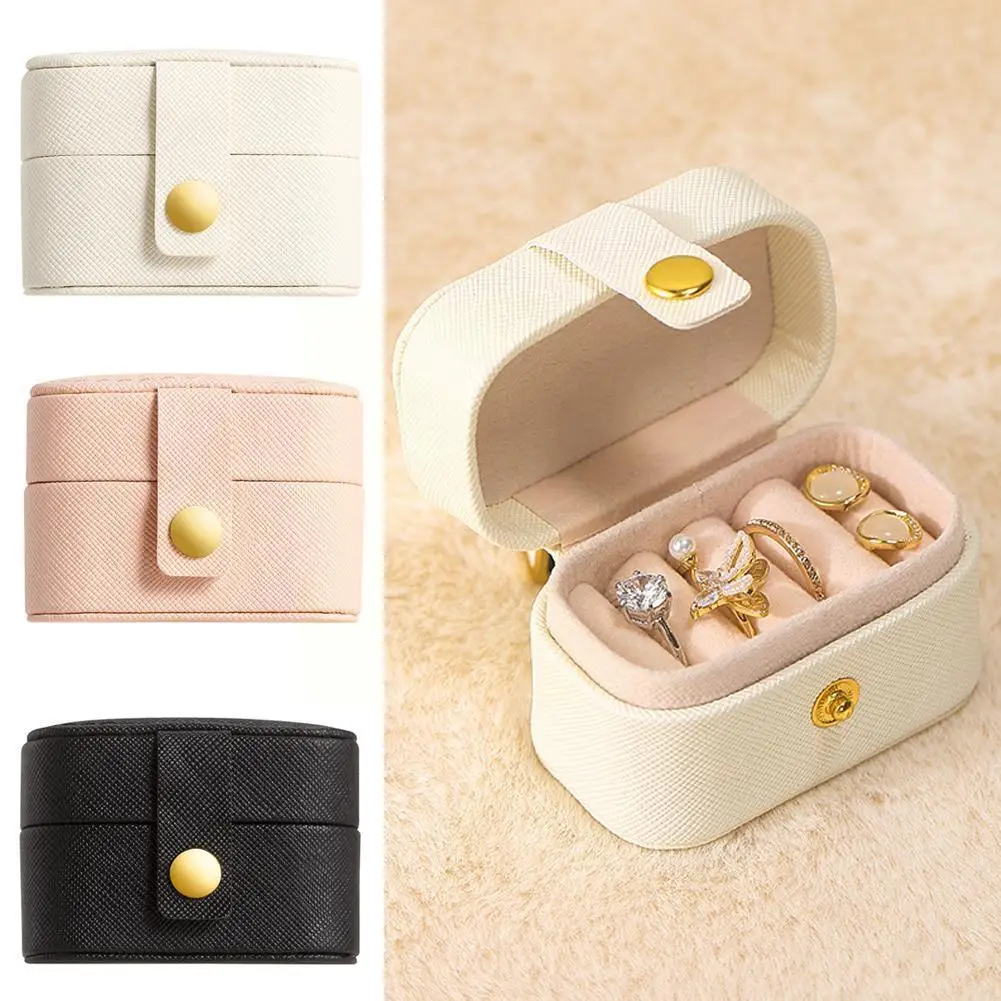 

Small Jewelry Box Jewellery Organizer Case Storage Gift Box for Ring Pendant Earring Necklace Bracelet Travel Storage U2C1