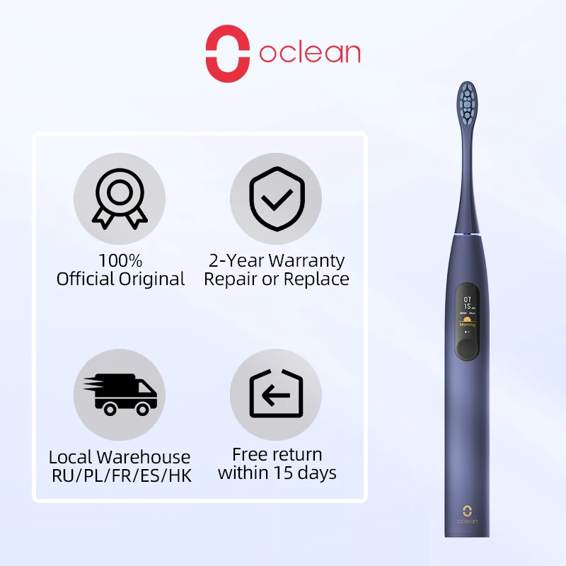 Oclean X Pro Smart Sonic Electrical Toothbrush Set IPX7 Ultrasound Whiten Brush Rechargeable Automatic Ultrasonic Teethbrush Kit enlarge