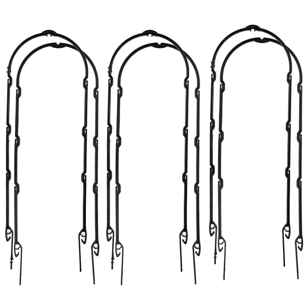 

6pcs Plant Supports Plant Climbing Frame Garden Trellis Plastic Durable Tomatoes Natural U-Shaped Stand Garden Accessories