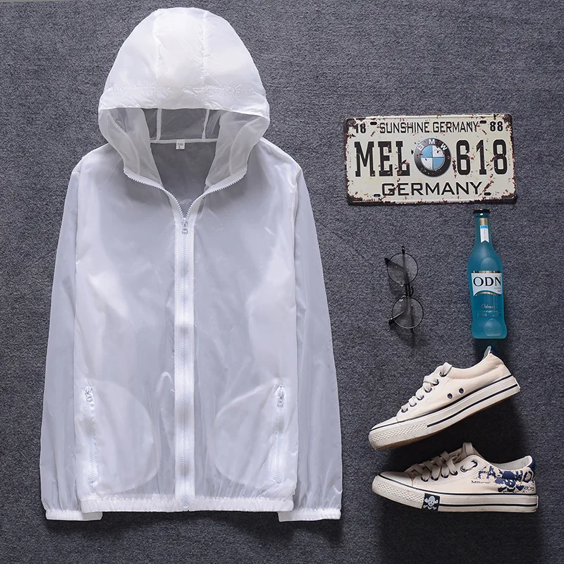 

New Fashion Fishing Men's Slim Jacket Spring and Summer Sunscreen Ultra Thin Breathable Outdoor Coat Skin Clothing Customization