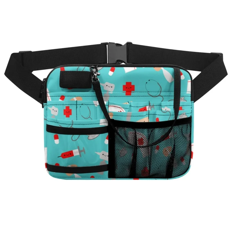 Twoheartsgirl Portable Nurse Fanny Pack for Work Kit Practical Women Waist Bag Large Capacity Nursing Utility Belt Organizer Bag