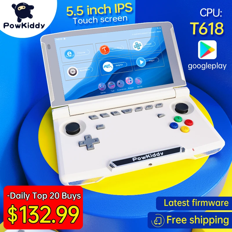 Игровая консоль Powkiddy X18S портативная игровая приставка с сенсорным IPS экраном 5