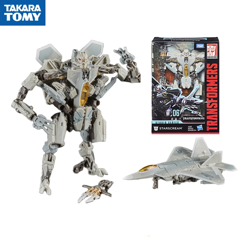 

In Stock TAKARA TOMY Transformers Studio Series SS06 Starscream V-Class E0774 Movable Robot Aircraft Toy Collection Gift