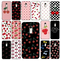 fhnblj cherry fruit phone case for redmi 5 6 7 8 9 a 5plus k20 4x 6 cover