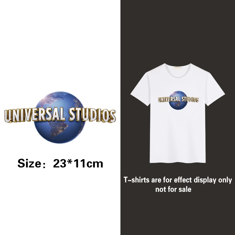 

Universal Film and television logo clothing printing patch T-shirt clothing decoration patch heat transfer sticker